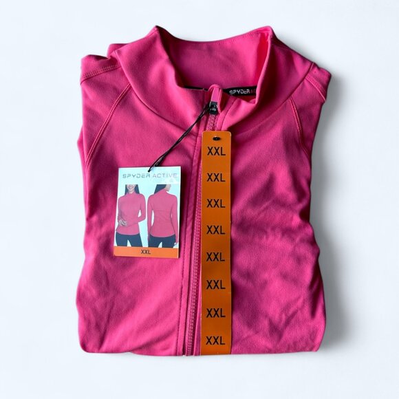 Spyder Women's Yoga Jacket Pink Size 2XL - Picture 6 of 9